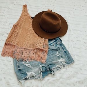 Express Shorts| Forever 21 Fringe Tank